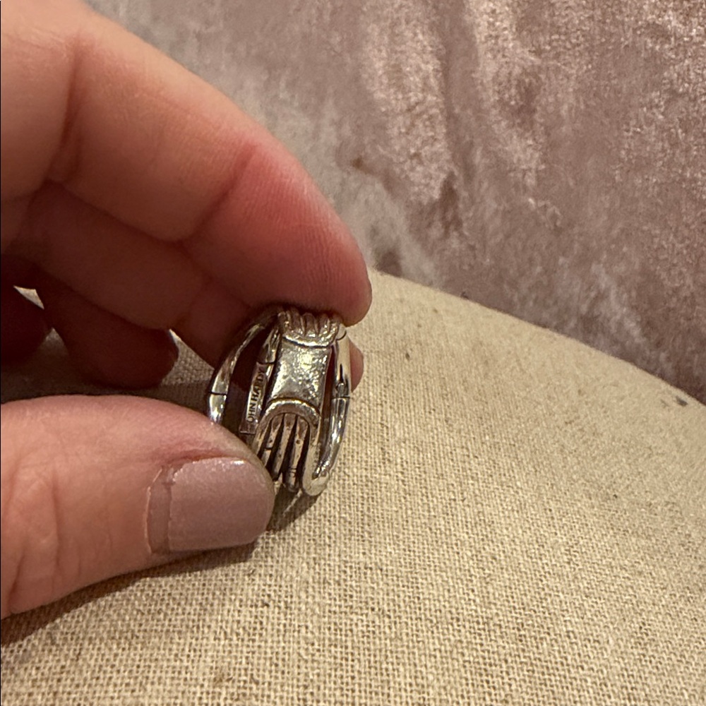 John Hardy Silver Multi-Band Ring Size 7 - Picture 3 of 7